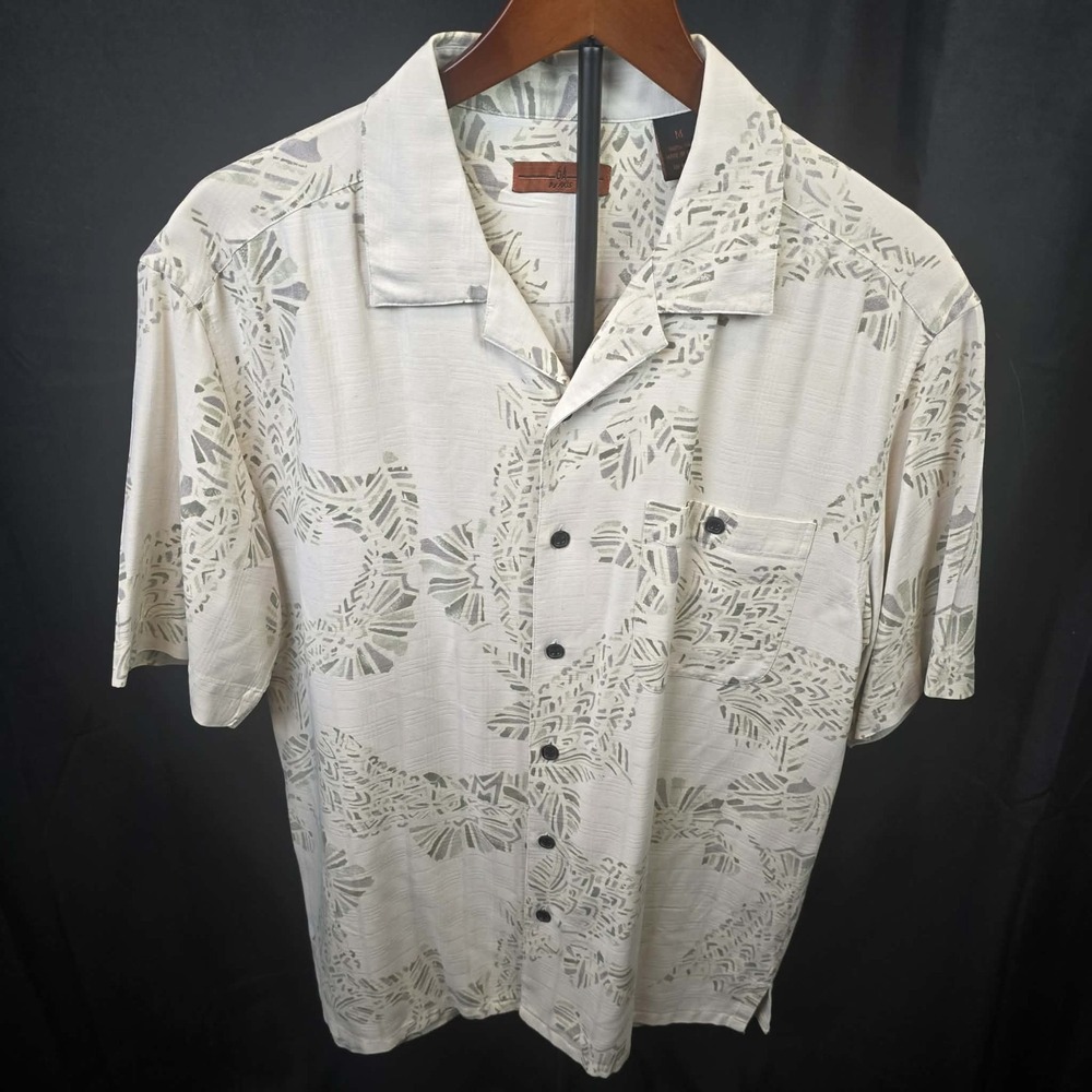 6 A By Axis 100% Silk Mens Size Medium Pocket Short Sleeve Light Weight